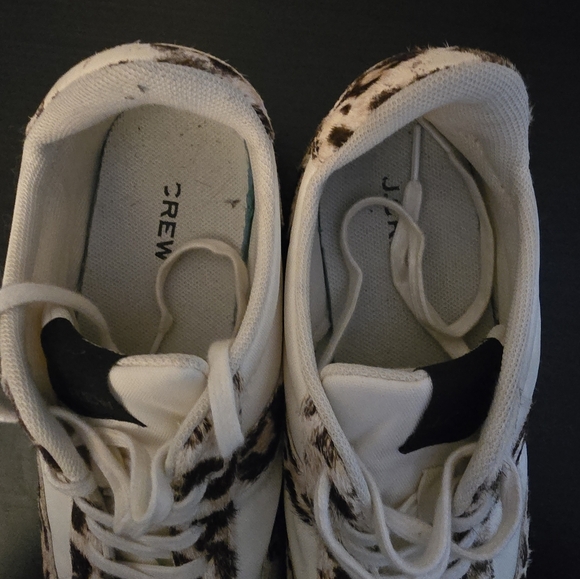 J. Crew Cream and Brown Leopard Print Sneakers - Picture 7 of 10